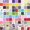 100 Pcs 10 x 10 Inches Cotton Fabric Bundle Squares for Quilting Sewing